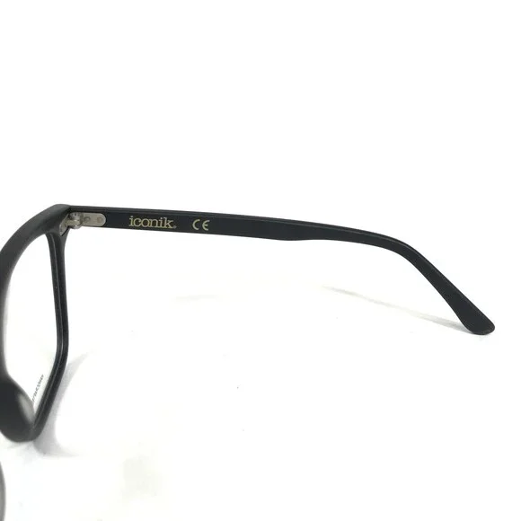 Iconik Eyeglasses Frames Liam C02 Matte Navy Blue Square Horn Rim 52-19-148 - Picture 6 of 10